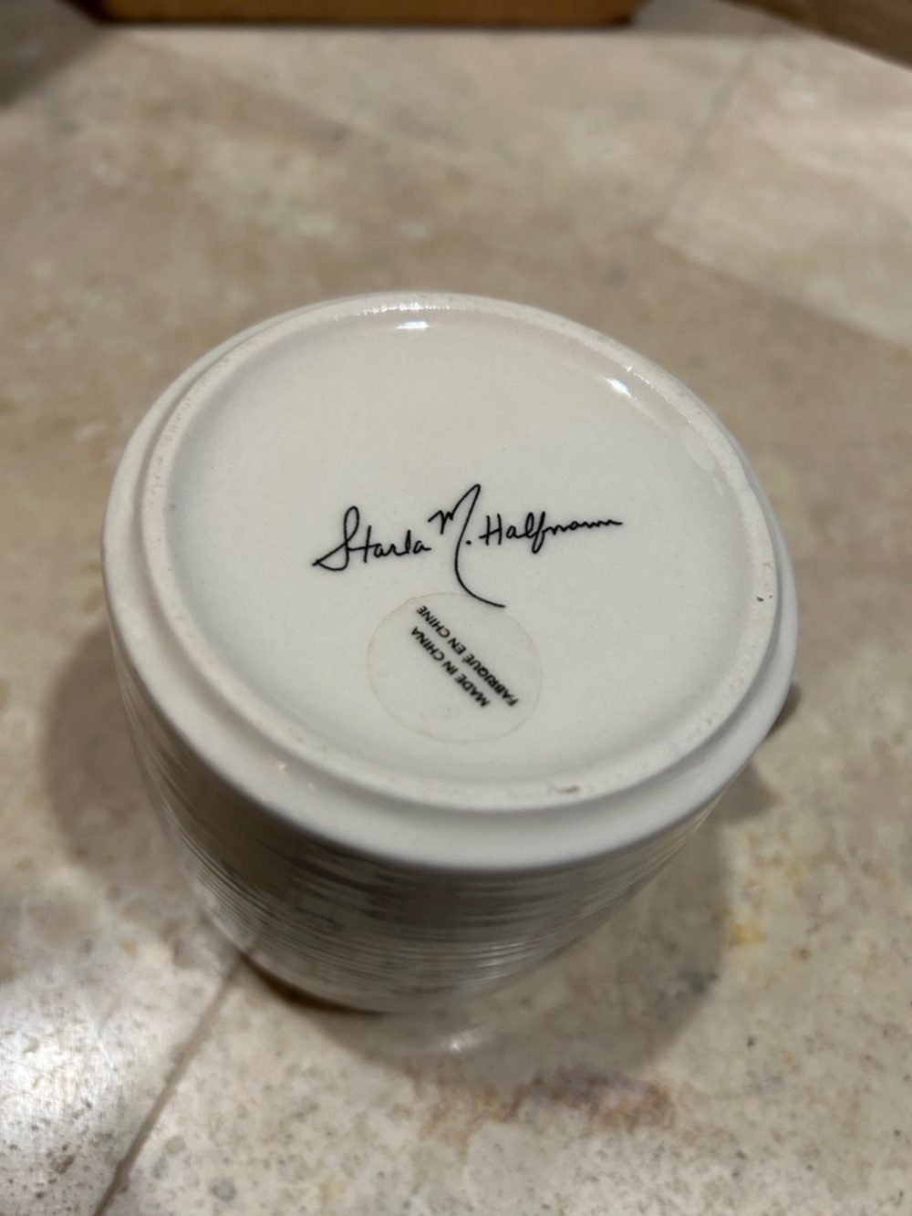 ANTHROPOLOGIE Starla Halfmann Initial L Floral Flowers Ceramic Coffee tea mug - Picture 6 of 6